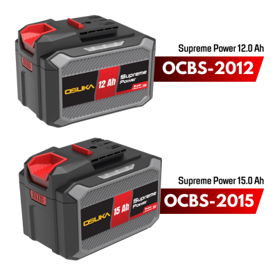 OSUKA Ultracell+ / Supreme Power 20V Battery, available in 2.0–15.0Ah capacity
