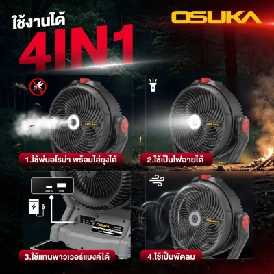 OSUKA 9-inch 20V Cordless Fan Model OCF763