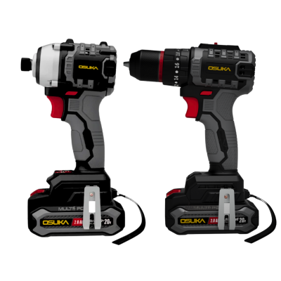 ชุดสว่านกระแทกเเละไขควงกระแทกไร้สาย OSUKA รุ่น OCK152-D2