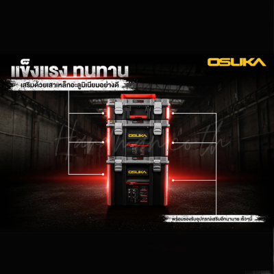 OSUKA Tool Storage Box with Drawers Model OSMMS23104