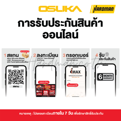 ชุดเครื่องเจียรและบล็อกไร้สาย 20V OSUKA รุ่น OCK159-M2 (OSID-LT520 + OCAG746)