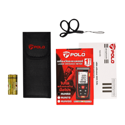 เครื่องวัดระยะเลเซอร์ 50 เมตร POLO รุ่น RUN50