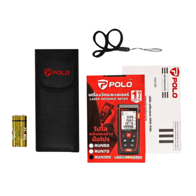 เครื่องวัดระยะเลเซอร์ 100 เมตร POLO รุ่น RUN100