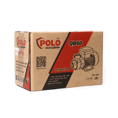 ปั๊มหอยโข่ง มอเตอร์ 0.5 POLO รุ่น QB-60 