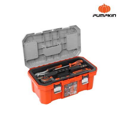 20" Plastic Tool Box With Portable Storage And Scale On Lid PUMPKIN PTT-PSS20 20866