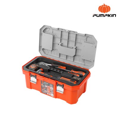 20" Plastic Tool Box With Portable Storage And Scale On Lid PUMPKIN PTT-PSS20 20866