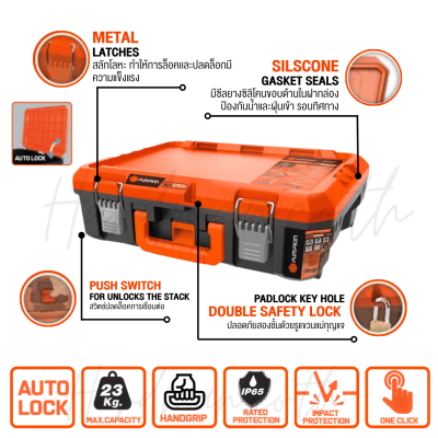 กล่องเครื่องมือช่างอเนกประสงค์ 165 mm PUMPKIN รุ่น PTT-MST165 / 20896 กล่องเครื่องมือช่างอเนกประสงค์ 165 mm PUMPKIN รุ่น PTT-MST165 / 20896