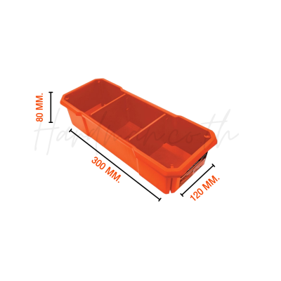PUMPKIN 3 Compartment Rectangular Box PTT-ROB3T (20903)
