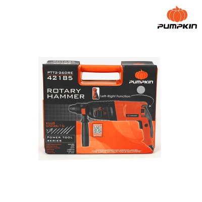 สว่านโรตารี่ 3 ระบบ PUMPKIN รุ่น 42185/PTT2-26DRE (สติ๊กเกอร์น้ำเงิน) สว่านโรตารี่ 3 ระบบ PUMPKIN รุ่น 42185/PTT2-26DRE (สติ๊กเกอร์น้ำเงิน)