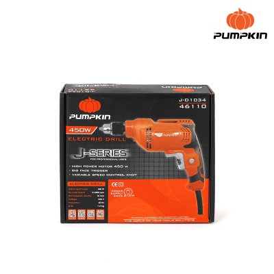 สว่านไฟฟ้า 3 หุน 450W J-Series PUMPKIN รุ่น 46110/J-D1034 สว่านไฟฟ้า 3 หุน 450W J-Series PUMPKIN รุ่น 46110/J-D1034