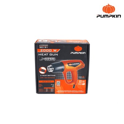 เครื่องเป่าลมร้อน 2000 วัตต์ PUMPKIN รุ่น 50191/J-H2020 เครื่องเป่าลมร้อน 2000 วัตต์ PUMPKIN รุ่น 50191/J-H2020