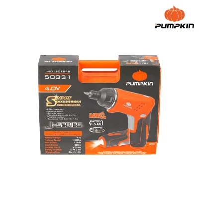 ไขควงไฟฟ้าไร้สาย 4.0V 45 ตัว/ชุด PUMPKIN  รุ่น 50331/J-4D1501S45 ไขควงไฟฟ้าไร้สาย 4.0V 45 ตัว/ชุด PUMPKIN  รุ่น 50331/J-4D1501S45