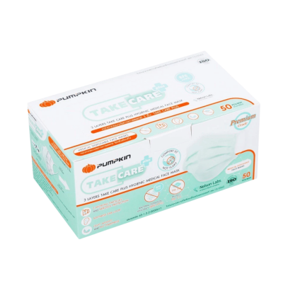 หน้ากากอนามัยทางการแพทย์ 3 ชั้น Take Care Plus PUMPKIN