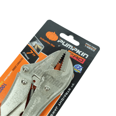 คีมล็อคปากตรง 7 นิ้ว PUMPKIN รุ่น 14853PRO-7RQ คีมล็อคปากตรง 7 นิ้ว PUMPKIN รุ่น 14853PRO-7RQ