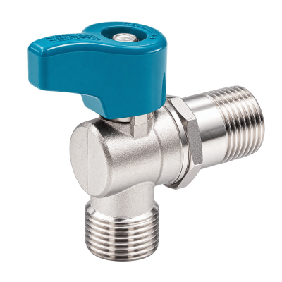 SANWA Mini Angle Ball Valve (ABV15 MM), Thread Size 1/2 Inch