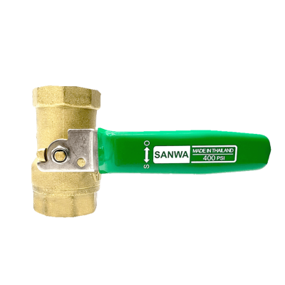 SANWA DZR Brass Ball Valve 400 PSI, 1/4"–1"