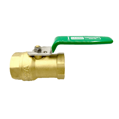 SANWA DZR Brass Ball Valve 400 PSI, 1/4"–1"