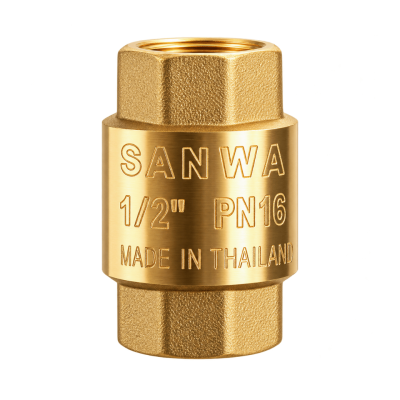 สปริงเช็ควาล์วทองเหลือง ขนาด 1/2"- 4" SANWA
