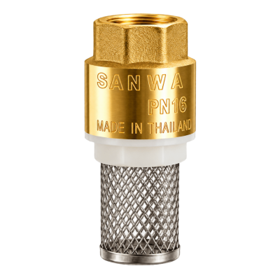 สปริงฟุตเช็ควาล์วทองเหลือง ขนาด 3/4" เเละ 1" SANWA