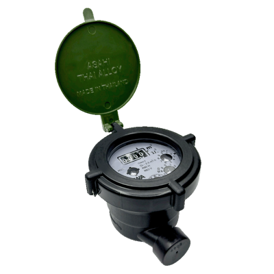 มาตรวัดน้ำพลาสติกระบบใบพัดชั้นเดียว 1/2 นิ้ว SANWA รุ่น SV-P 15 R80