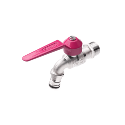 ก๊อกบอลแฟนซีสนาม 1/2 ยี่ห้อ SANWA CKT15FANCY pink