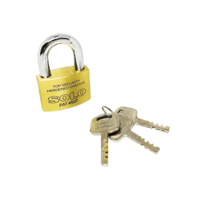 กุญแจทองเหลือง NO.4507 SQL 50 มม. SOLO กุญแจทองเหลือง NO.4507 SQL 50 มม. SOLO