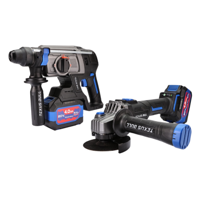 26mm Rotary Hammer Drill and Cordless Angle Grinder Set TEXUS BULL TX-8222