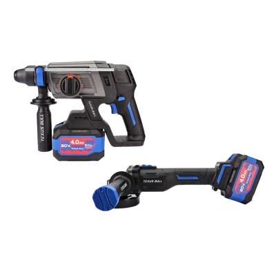 26mm Rotary Hammer Drill and Cordless Angle Grinder Set TEXUS BULL TX-8222