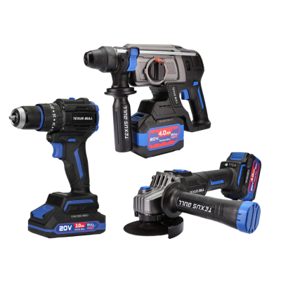 26mm Rotary Hammer Drill/Hand Grinder/Cordless Impact Drill Set TEXUS BULL TX-8352