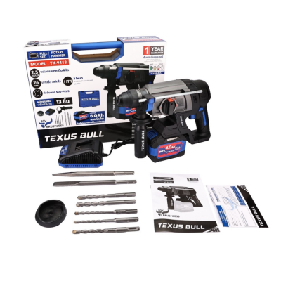 สว่านโรตารี่ไร้สาย 26มม 20 V TEXUS BULL รุ่น TX-9413