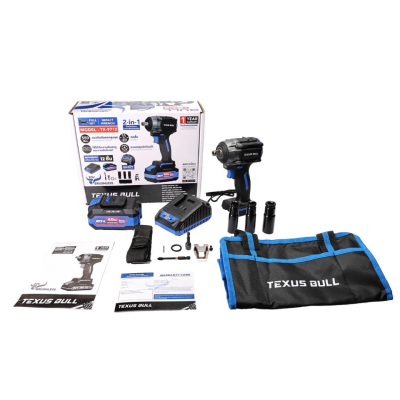 บล็อกกระแทกไร้สาย 550Nm 20 V TEXUS BULL รุ่น TX-9712