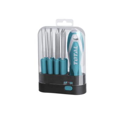 ไขควงเปลี่ยนด้าม 8 in 1 180 mm. Total รุ่น THT250906 ไขควงเปลี่ยนด้าม 8 in 1 180 mm. Total รุ่น THT250906