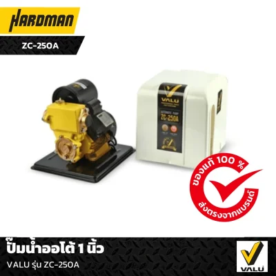 ปั๊มน้ำออโต้ 1 นิ้ว VALU รุ่น ZC-250A ปั๊มน้ำออโต้ 1 นิ้ว VALU รุ่น ZC-250A
