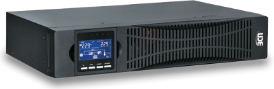 พอร์ตเชื่อมต่อและช่องแบตเตอรี่ของ UPS รุ่น MP RT III แบบ Rack จาก BCN UPS รองรับ SNMP USB RS232 พร้อมระบบป้องกันไฟตกไฟเกิน