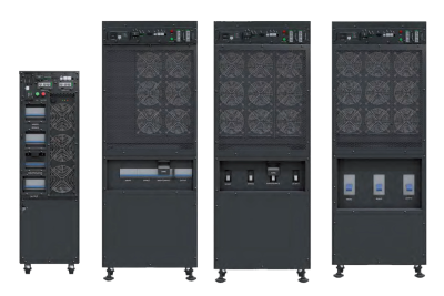ด้านหลังเครื่อง UPS DATA POWER รองรับการเชื่อมต่อแบบครบวงจร USB, RS232, RS485, SNMP เหมาะกับงานระบบอุตสาหกรรมและไอที