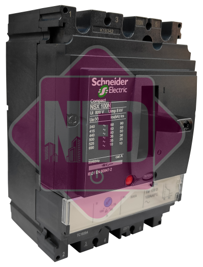 MCCB NSX250B Micrologic 2.2 3P3d 100A.