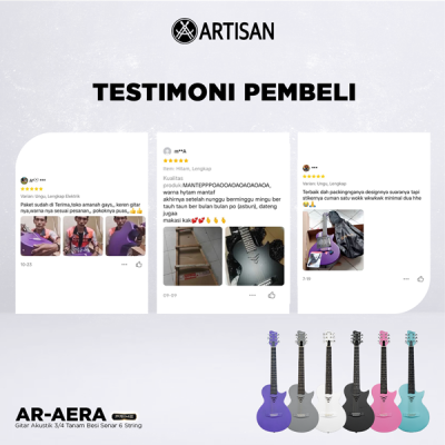 ARTISAN Gitar Akustik 3/4 Tanam Besi ( AR - AERA Prime ) Senar 6 String