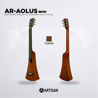 ARTISAN Gitar Akustik Backpacker Tanam Besi ( AR - AOLUS Prime ) Senar 6 String