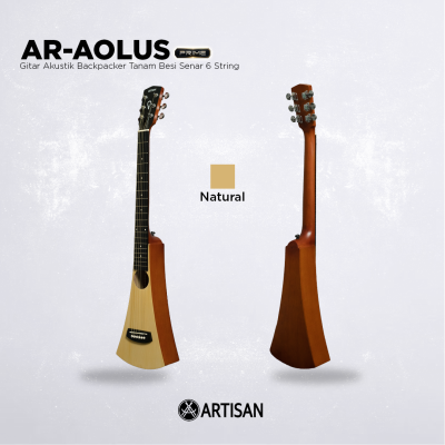 ARTISAN Gitar Akustik Backpacker Tanam Besi ( AR - AOLUS Prime ) Senar 6 String