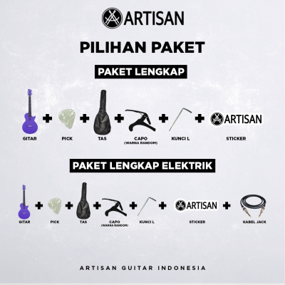 ARTISAN Gitar Akustik 3/4 Tanam Besi ( AR - AERA Prime ) Senar 6 String