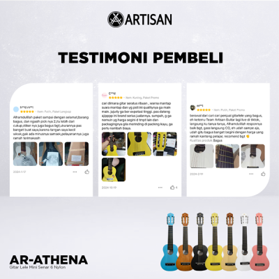 ARTISAN Gitar Lele Mini ( AR - ATHENA ) Senar 6 Nylon