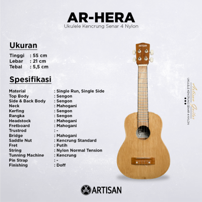 ARTISAN Ukulele Kencrung ( AR - HERA ) Senar 4 Nylon