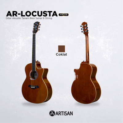 ARTISAN Gitar Akustik Tanam Besi ( AR - LOCUSTA Prime ) Senar 6 String