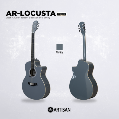 ARTISAN Gitar Akustik Tanam Besi ( AR - LOCUSTA Prime ) Senar 6 String