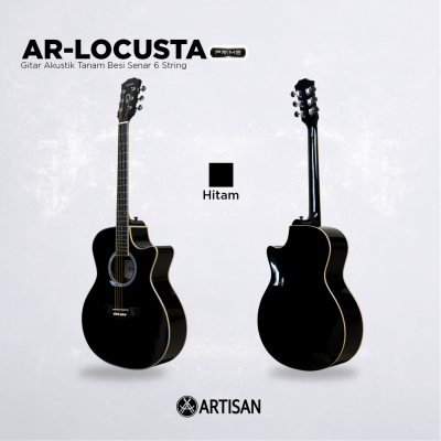 ARTISAN Gitar Akustik Tanam Besi ( AR - LOCUSTA Prime ) Senar 6 String