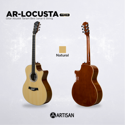ARTISAN Gitar Akustik Tanam Besi ( AR - LOCUSTA Prime ) Senar 6 String