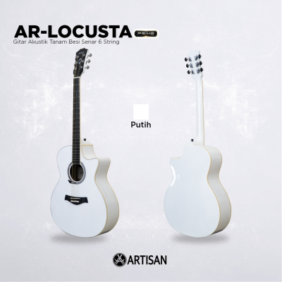 ARTISAN Gitar Akustik Tanam Besi ( AR - LOCUSTA Prime ) Senar 6 String