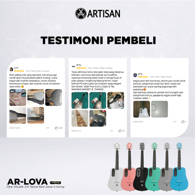 ARTISAN Gitar Akustik 3/4 Tanam Besi ( AR - LOVA Prime ) Senar 6 String