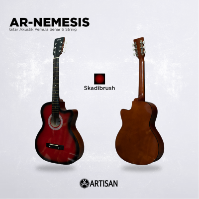 ARTISAN Gitar Akustik Pemula ( AR - NEMESIS ) Senar 6 String