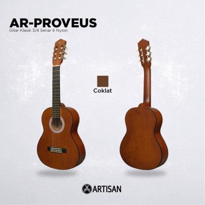 ARTISAN Gitar Klasik 3/4 ( AR - PROVEUS ) Senar 6 Nylon